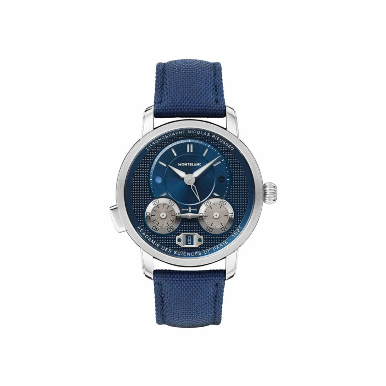 Montre Montblanc Star Legacy Nicolas Rieussec Chronograph à cadran bleu, 43 mm