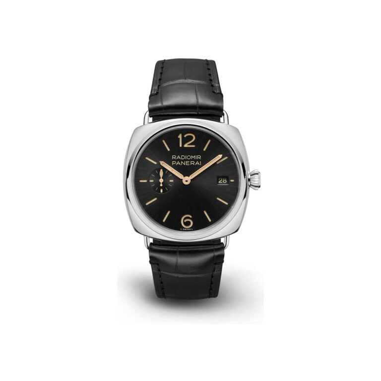 Montre Panerai Radiomir Quaranta automatique, boîtier acier de 40 mm et bracelet cuir