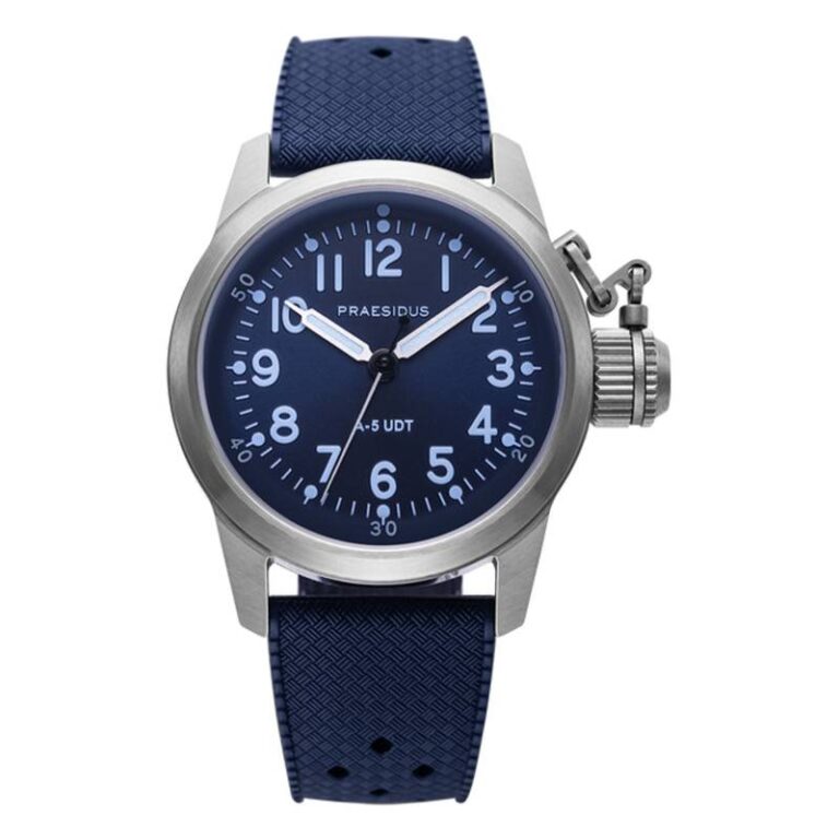 Montre Praesidus A-5 UDT Blue Sunray à cadran bleu nuit, 38 mm