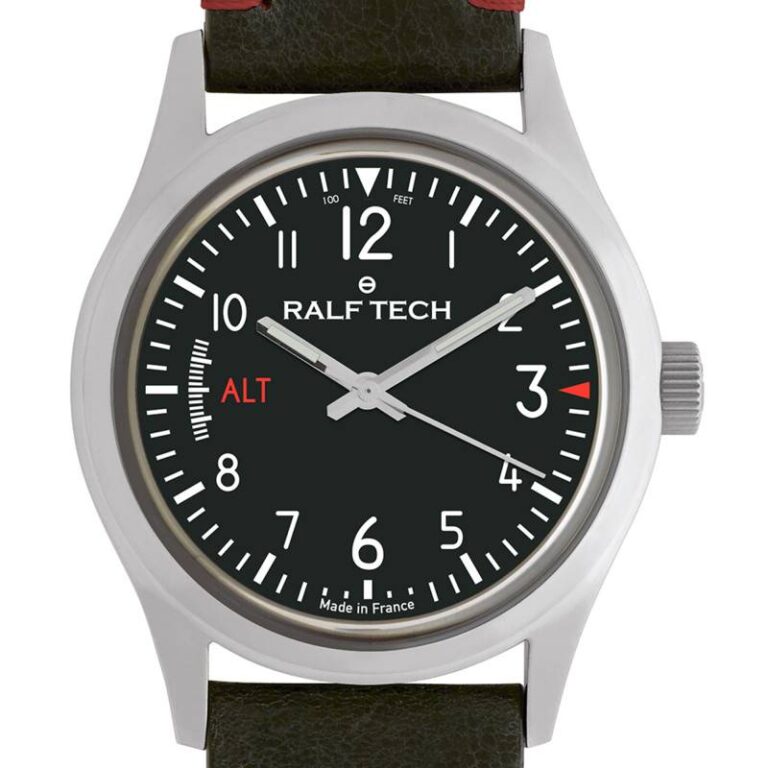 Montre Ralf Tech Académie Automatic Aero ACY 1006 à cadran noir, boîtier acier 41 mm
