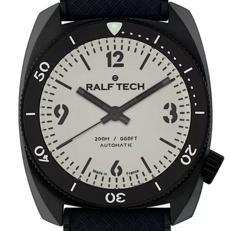 Montre Ralf Tech WRB Automatic Black Ecume WRB 1104, boîtier acier PVD noir 39 mm
