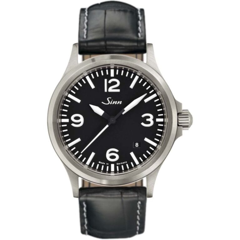 Montre Sinn 556 A sur bracelet cuir noir