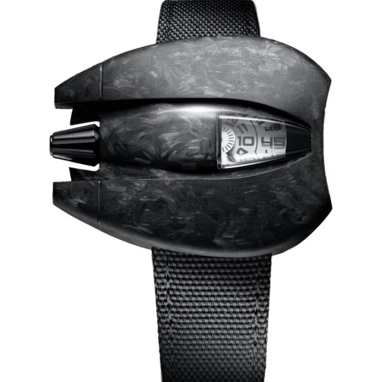 Montre Spaceone Jumping Hour White Carbon à heure sautante