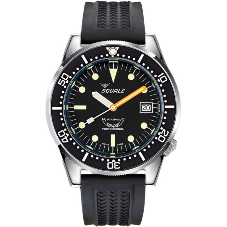 Montre Squale 1521 Classic sur bracelet caoutchouc