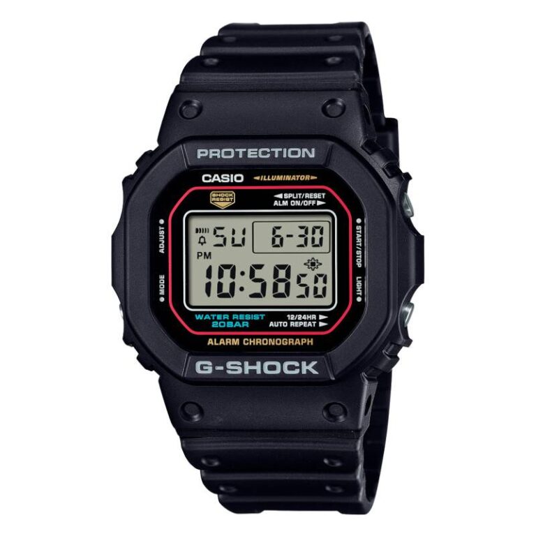 Montre Casio G-Shock The Origin DW-5600RL-1ER carrée en résine noire