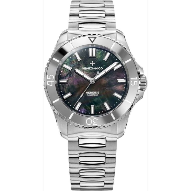 Montre Venezianico Nereide Tungsteno 39 3121540C vue de face