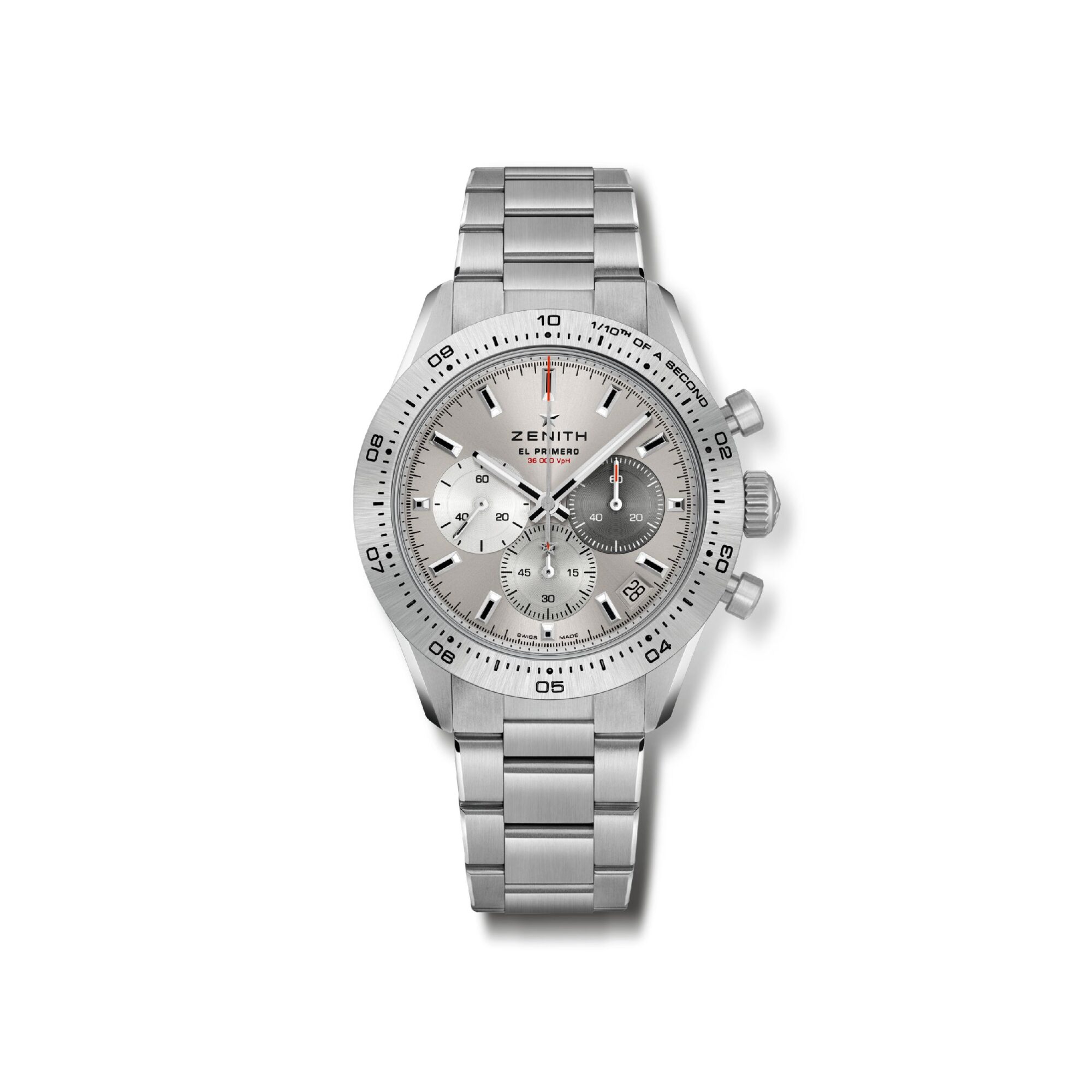 Montre Zenith Chronomaster Sport en titane à cadran gris soleillé et bracelet titane, 41 mm