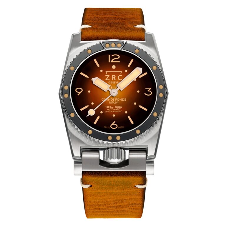 Montre ZRC Grands Fonds 300 MN64 Réédition cadran tropicalisé vue de face