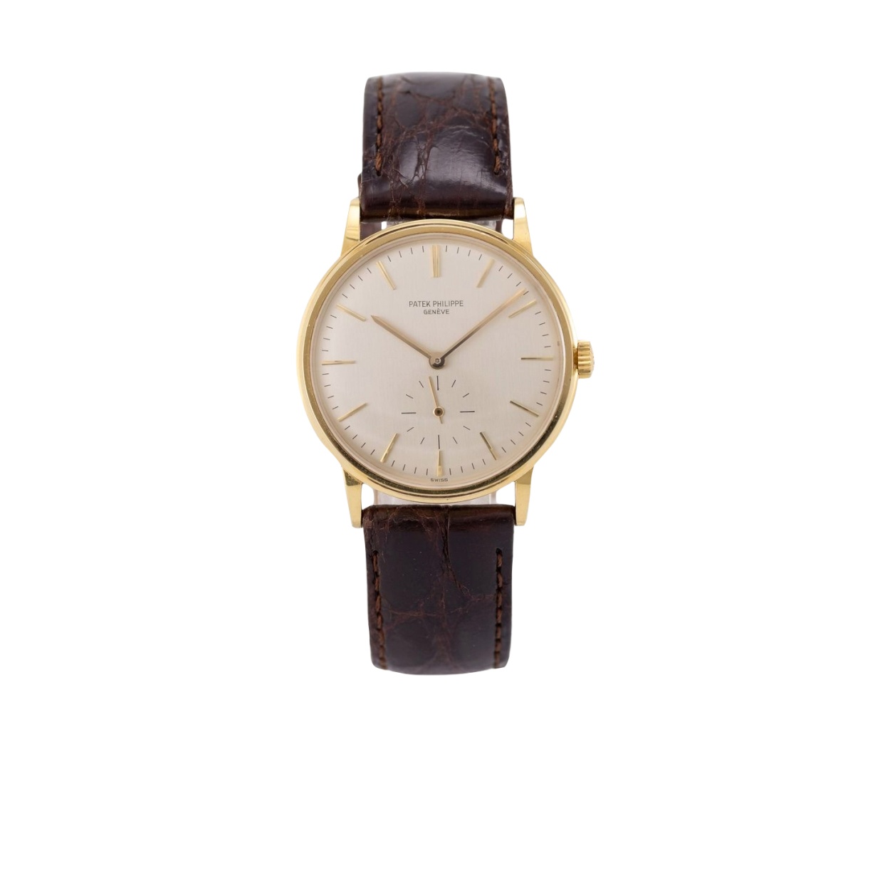 Patek Philippe Calatrava réf. 3561 en or jaune, fond saphir sur le calibre automatique 27-460