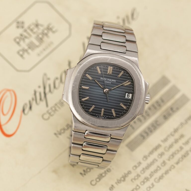 Détail, Patek Philippe Nautilus réf. 3800/001, vers 1992
