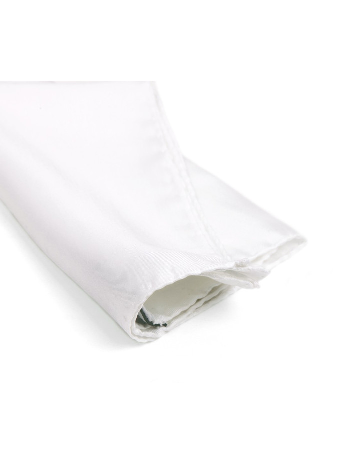 Pochette de costume blanche en soie The Nines Saint-Tropez