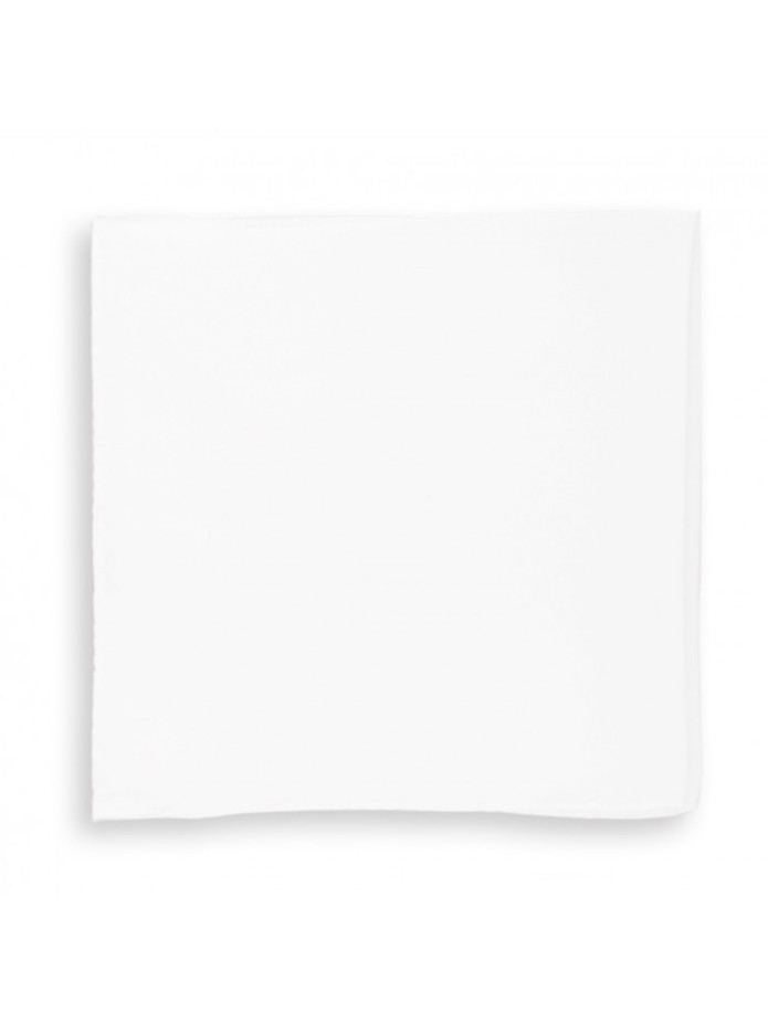 Pochette de costume blanche en soie The Nines Saint-Tropez