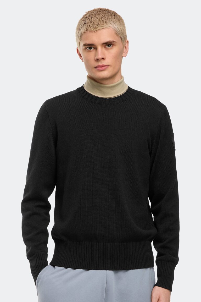 Pull col rond Canada Goose Rosseau en laine mérinos noire