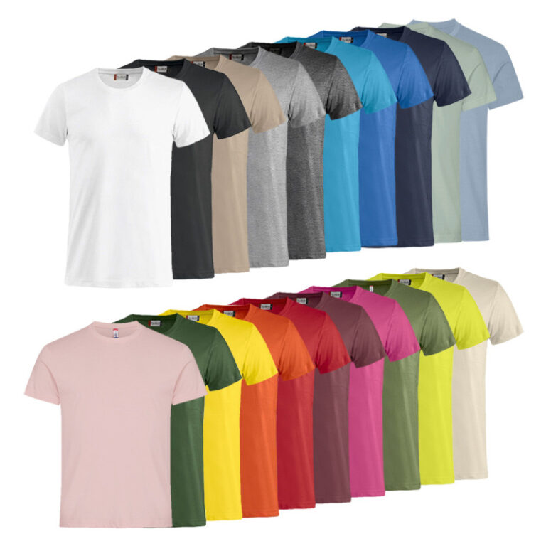 T-shirt Clique Basic-T en coton, col rond