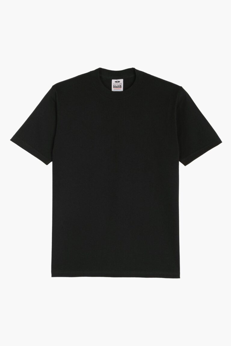 T-shirt Heavyweight manches courtes noir, Proclub, porté