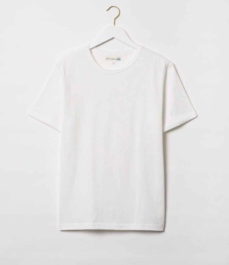T-shirt Merz b. Schwanen 215 loopwheel blanc