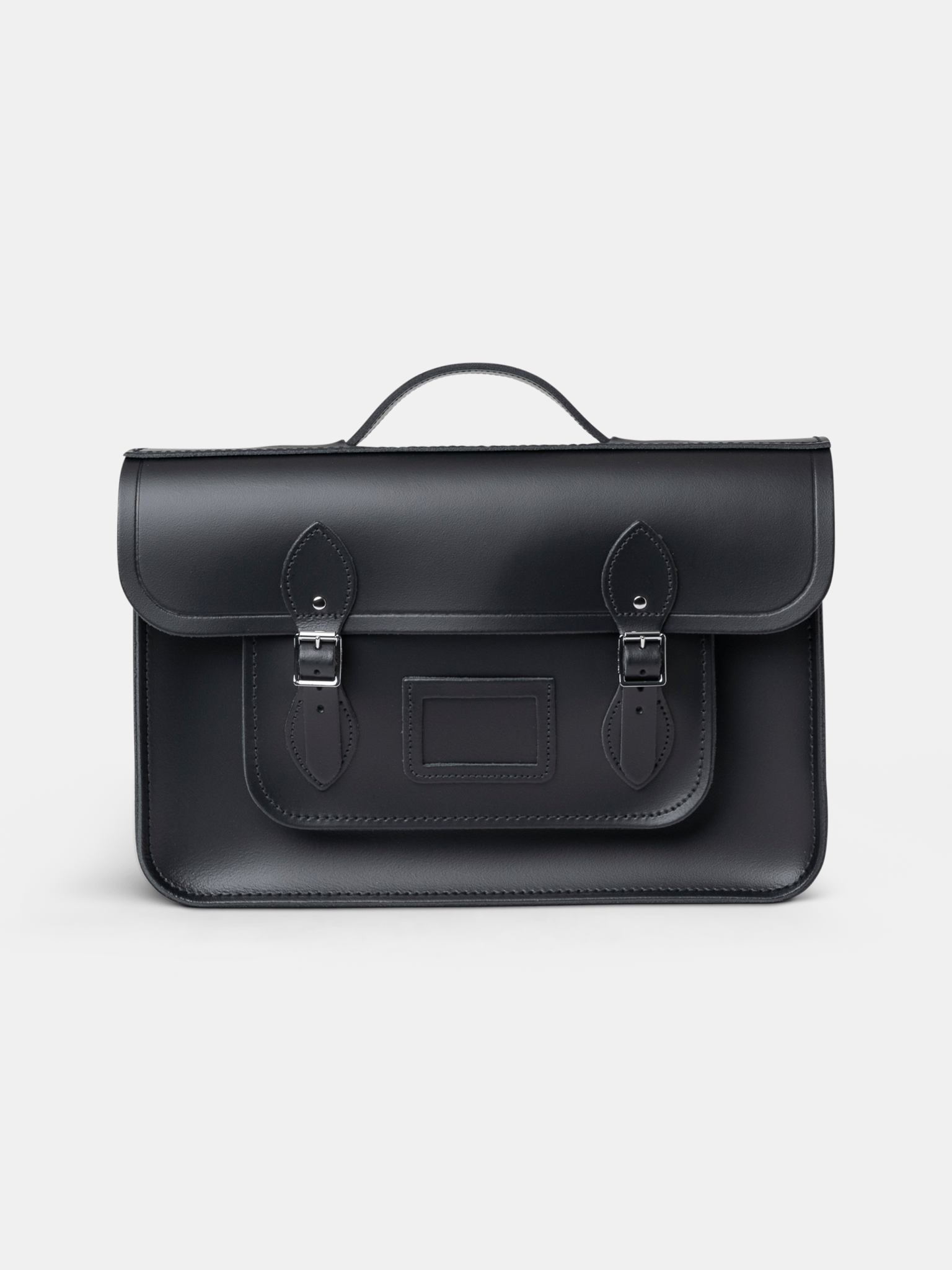 Sac ordinateur The 15 Inch Batchel de Cambridge Satchel en cuir noir