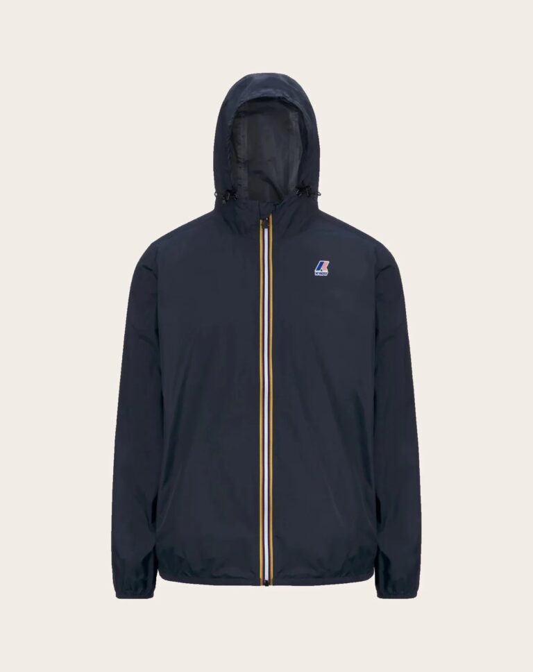 Coupe-vent K-Way Le Vrai 4.0 Claude en nylon recyclé bleu marine